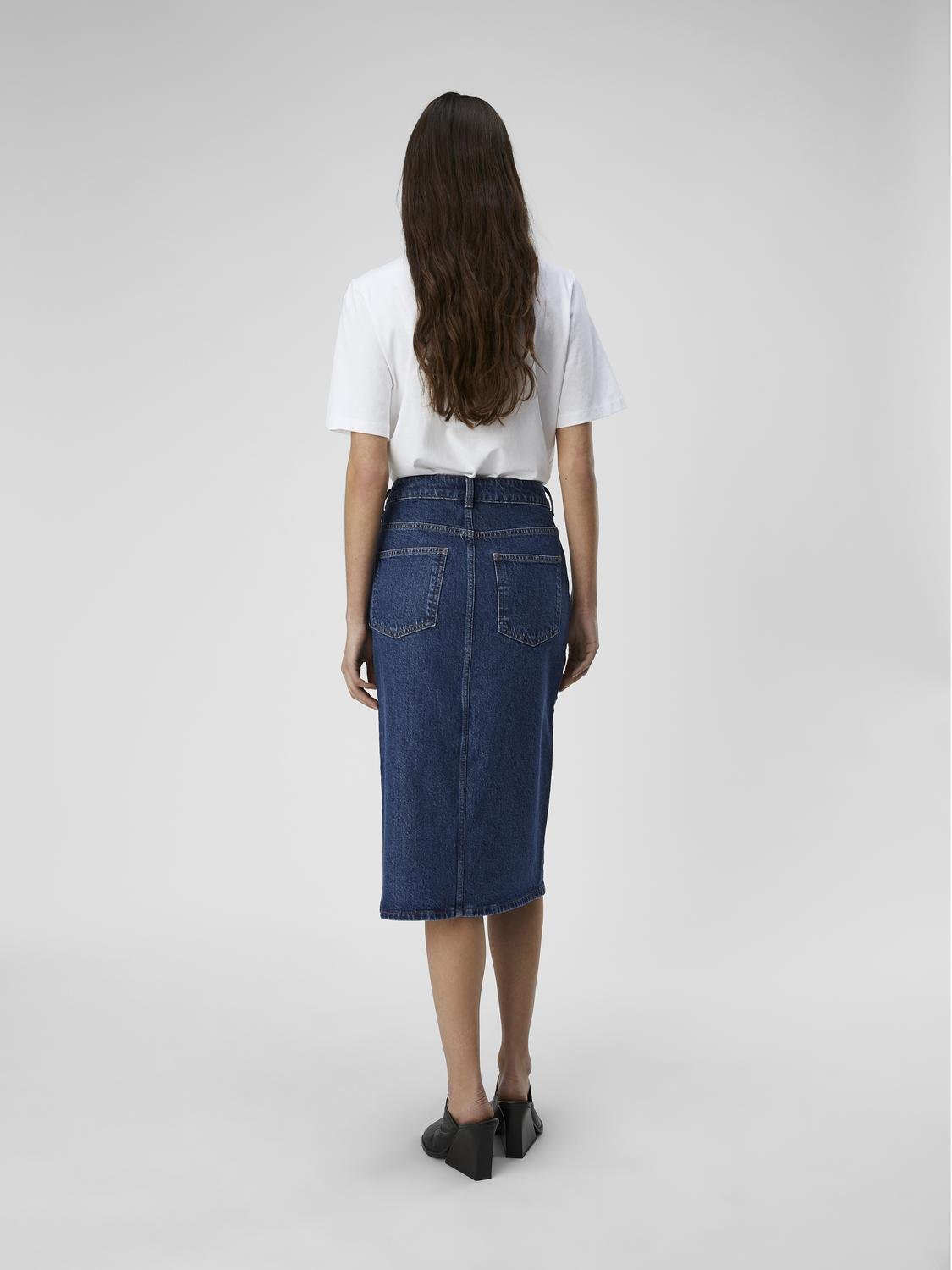 OBJELLEN Skirt - Medium Blue Denim - VERO MODA & VILA Bergvik